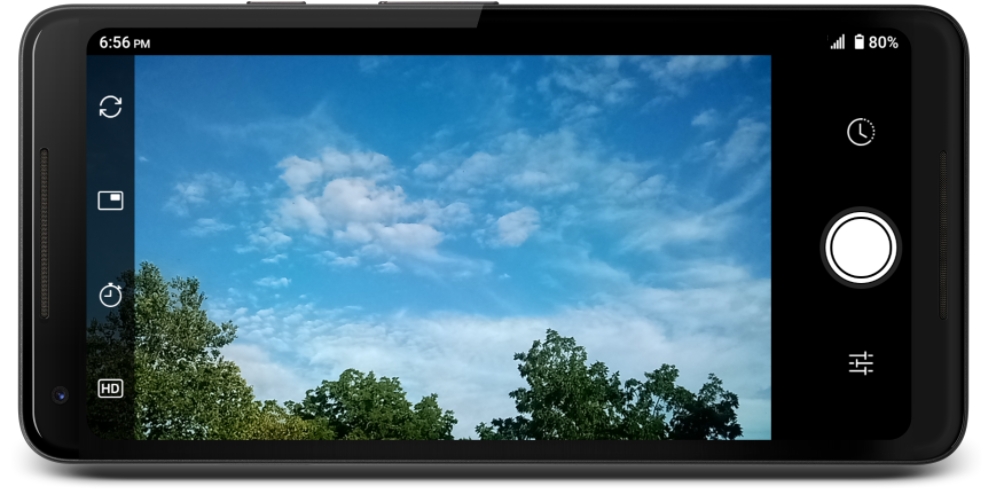 The capture screen interface