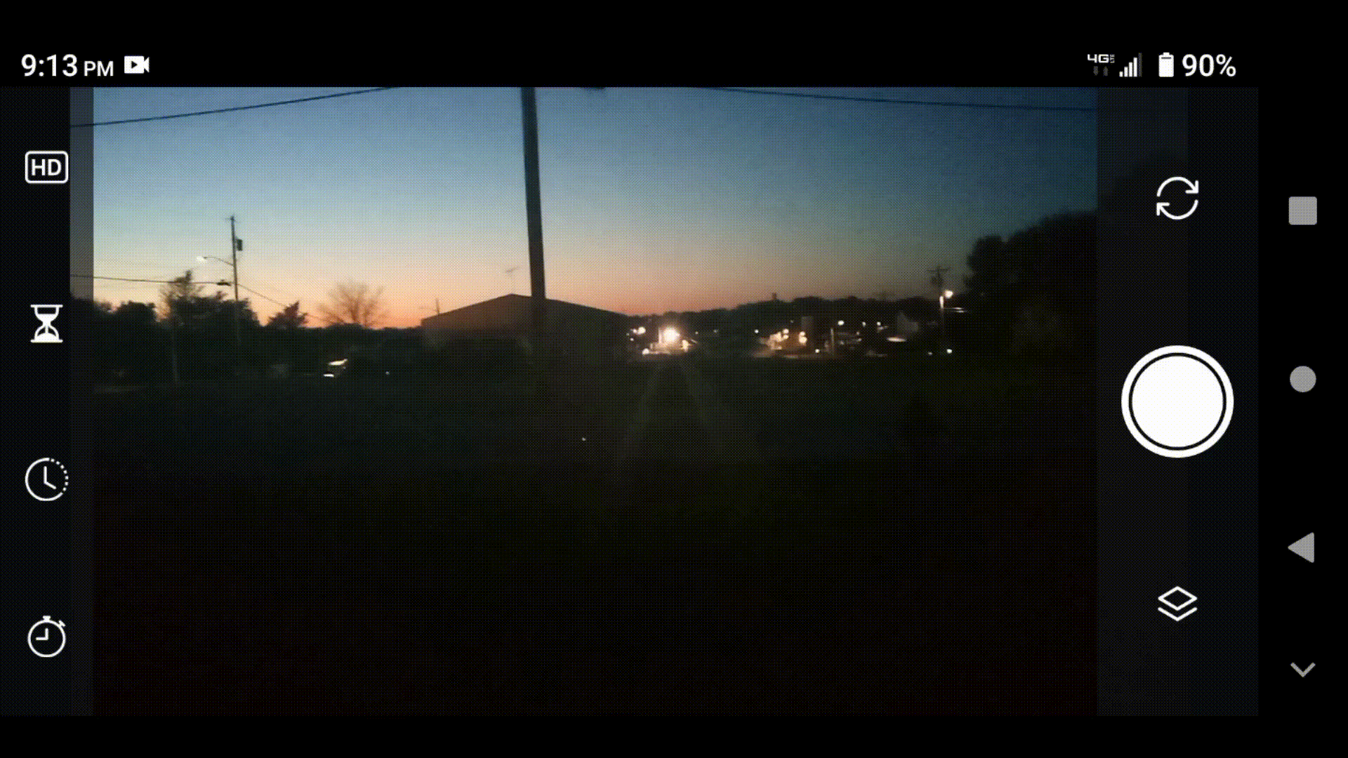 A gif showing the early working state of Velocity Lapse