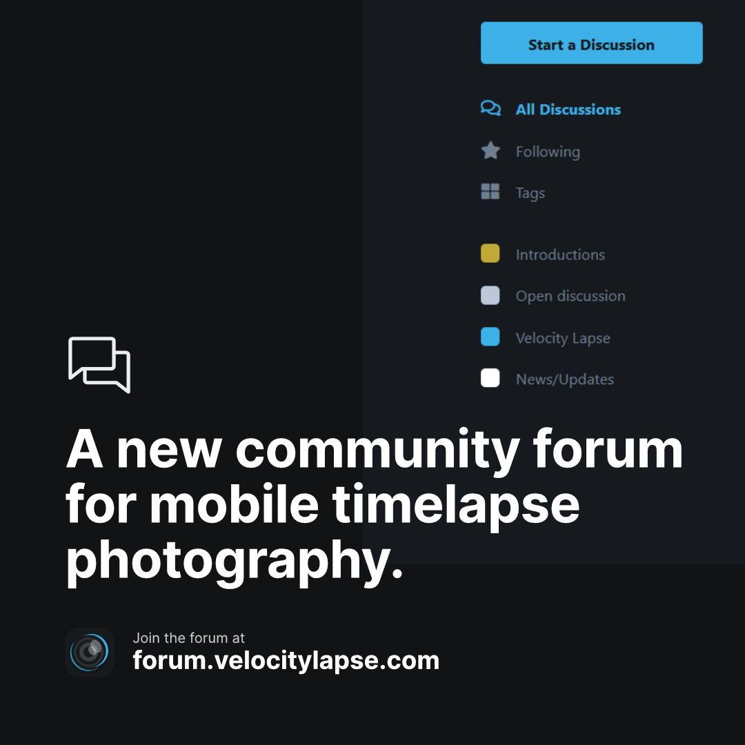 Mobile time-lapse forum